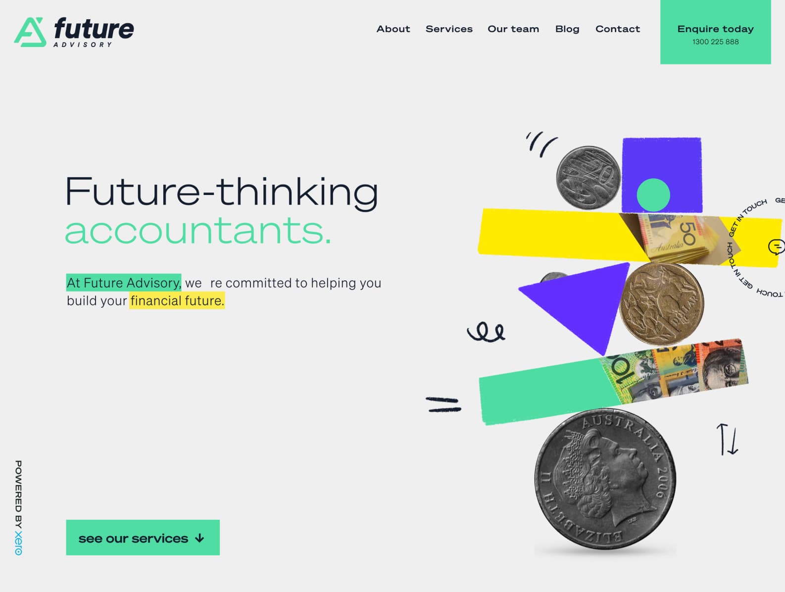 A creative graphic with the text 