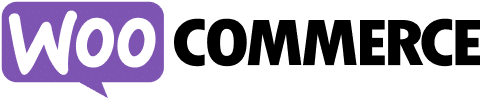 Logo of woocommerce, featuring the word 