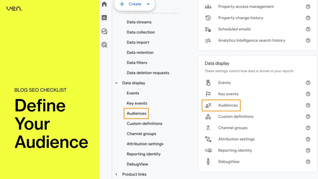 Blog SEO Checklist - Define Your Audience